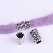 Wig Accessories Reggae Dirty Braid Decorative Beaded Headwear Braided Large Hole Beaded DIY Hair Accessories Retro Alloy Beads