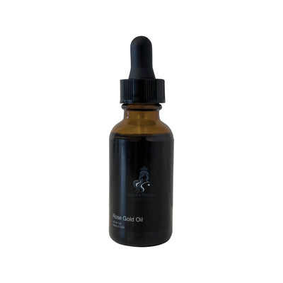 Brown glass dropper bottle with black cap on a white background