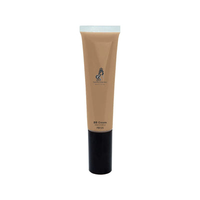 Tube of BB cream with a brand logo on a white background
