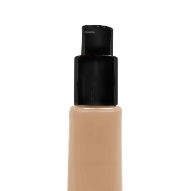 Foundation bottle of BB Cream with a black cap on a white background