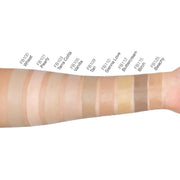Color swatches of BB Cream on a arm with corresponding color names